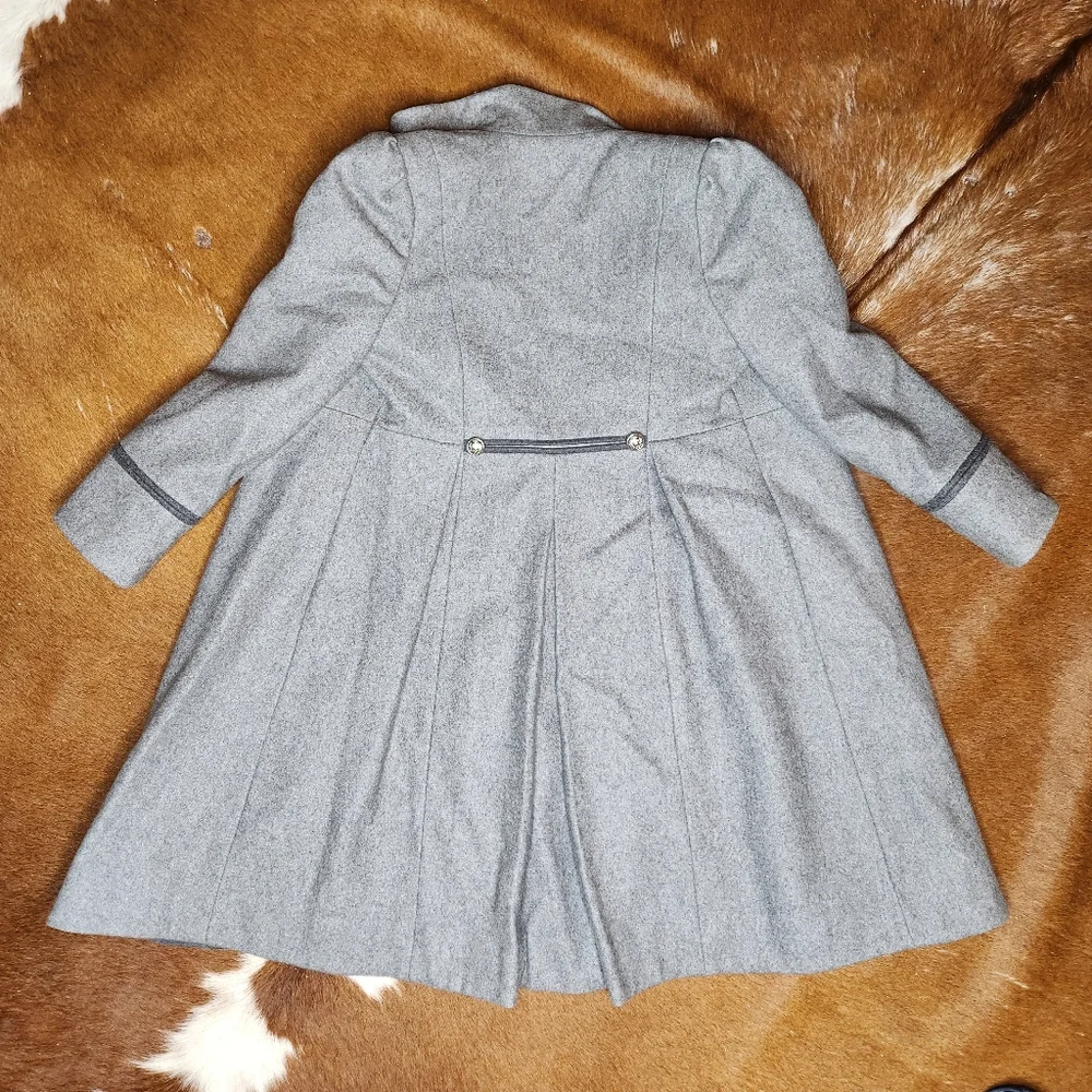 Rothschild Kids Grey Wool Pea Coat size 6 - Picture 4 of 6